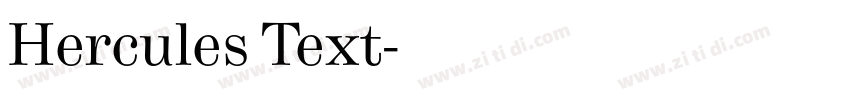 Hercules Text字体转换